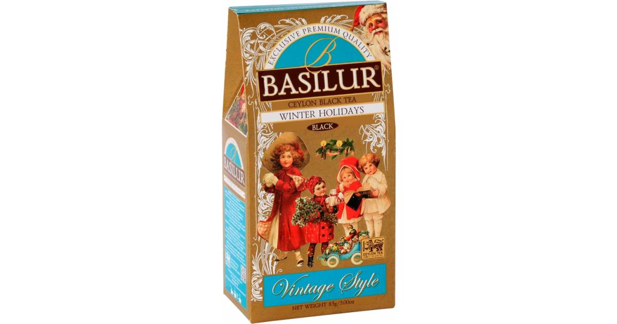 BASILUR Vintage Winter Holiday Papierverpackung 85g | MIX-TEE