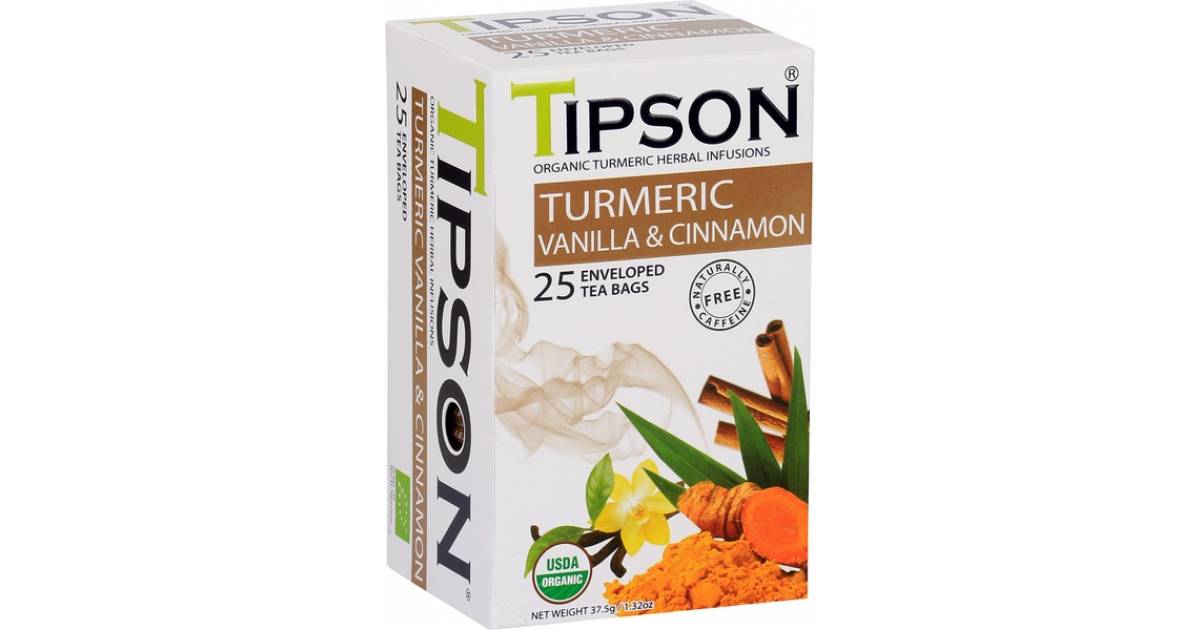 TIPSON Wellness Organic Turmeric & Vanilla Cinnamon Papierverpackung