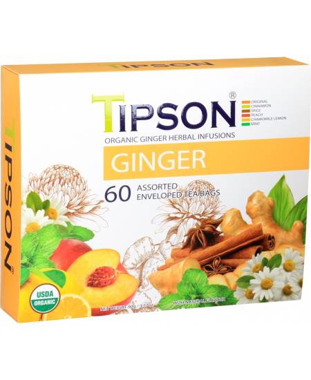 TIPSON BIO Ginger Assorted Gastro-Teebeutel 60x1,5g